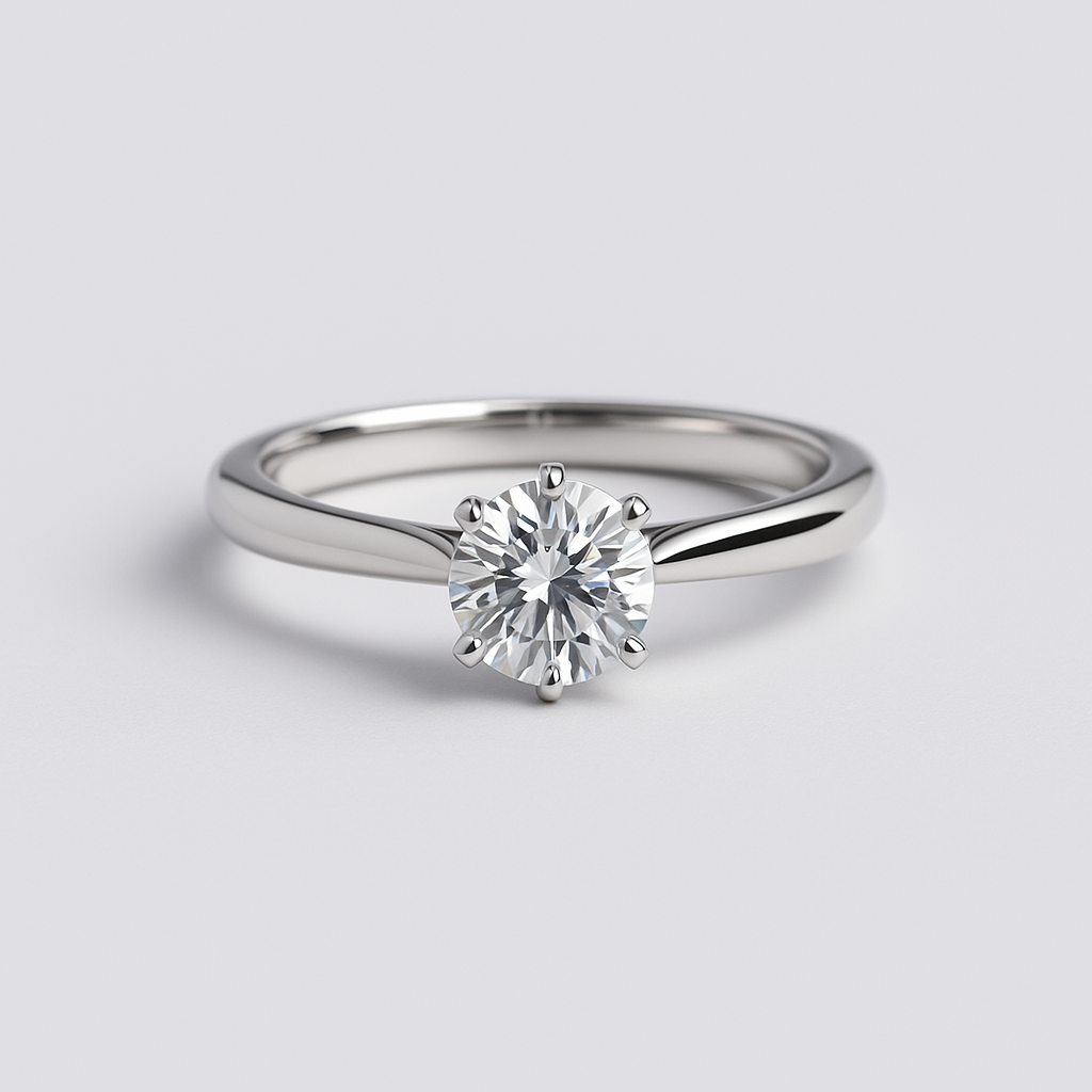 Majestic Glow – 8.09ct Diamond Ring in 14K Gold