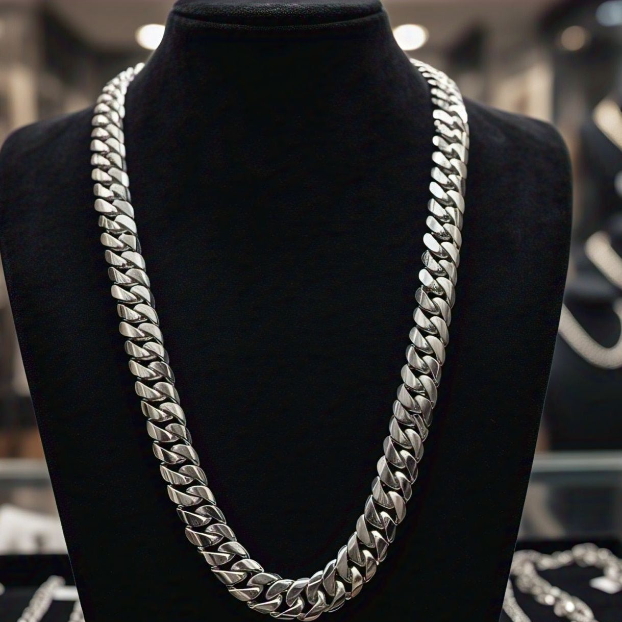 925 Silver Cuban 10"