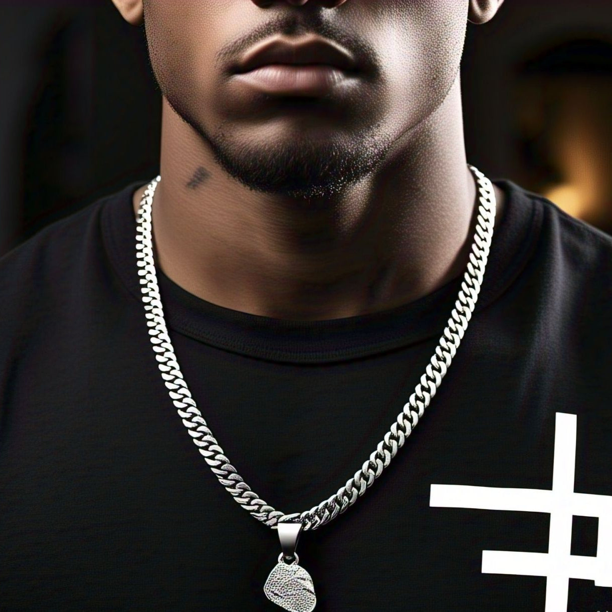 925 Silver Moisannite Cuban 2.5mm