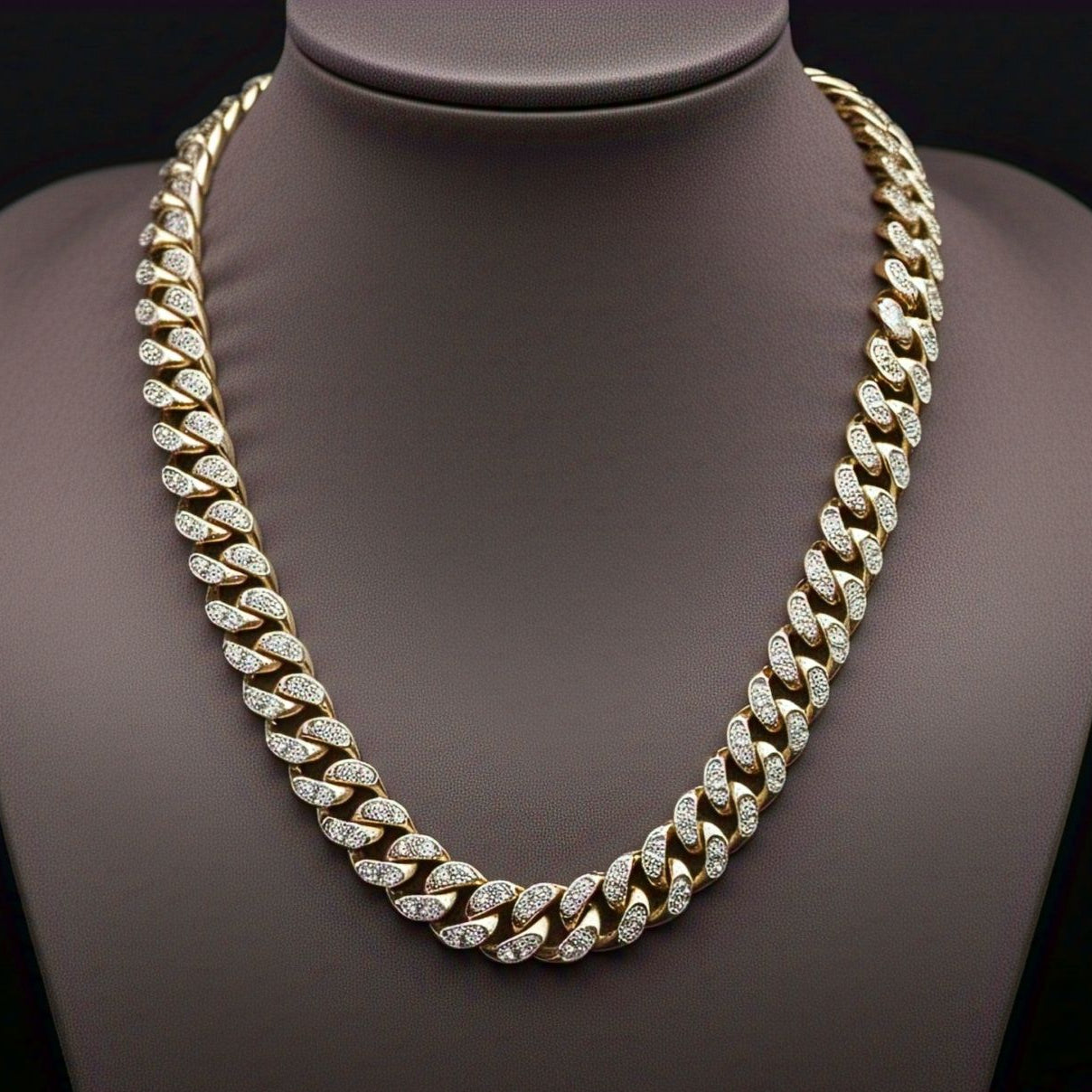 925 Silver Moisannite Cuban 3mm