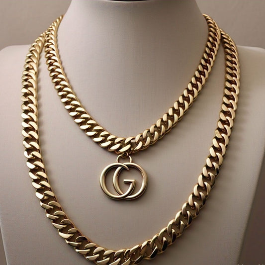 10 K Gold Gucci Link 16"