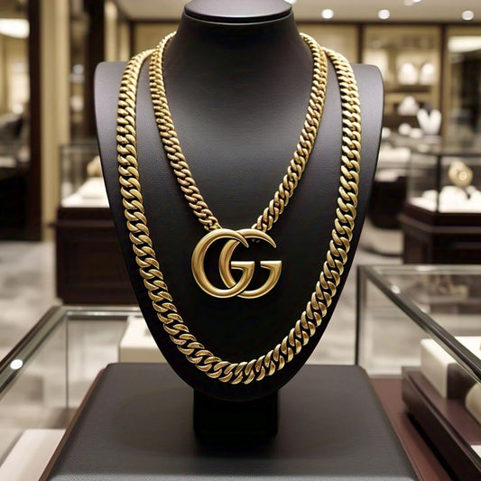 10 K Gold Gucci Link 18"