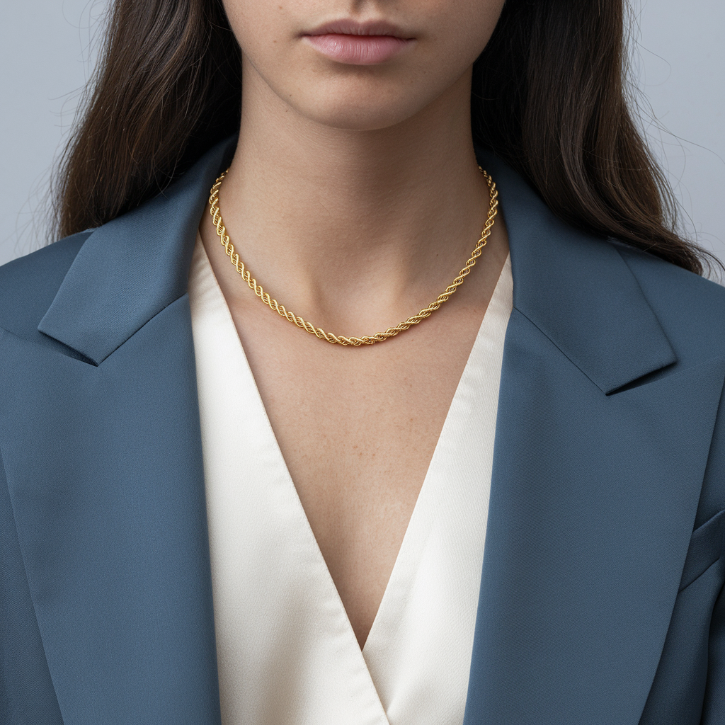 10 K Gold Rope Chain 16"