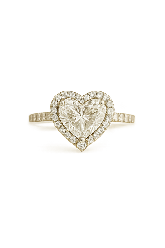 Heart Diamond Ring – 1.5ct | 10K Gold