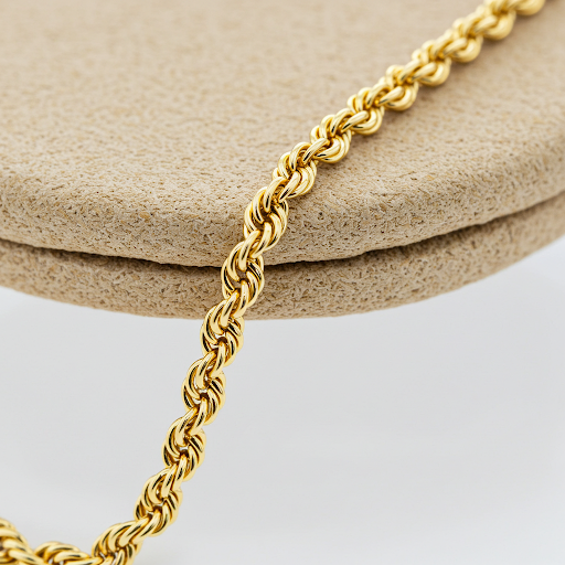 10 K Gold Rope Chain Solid 2mm
