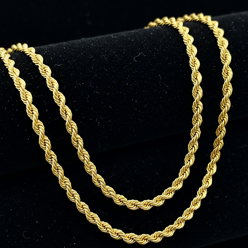 10 K Gold Rope Chain 3.5 mm