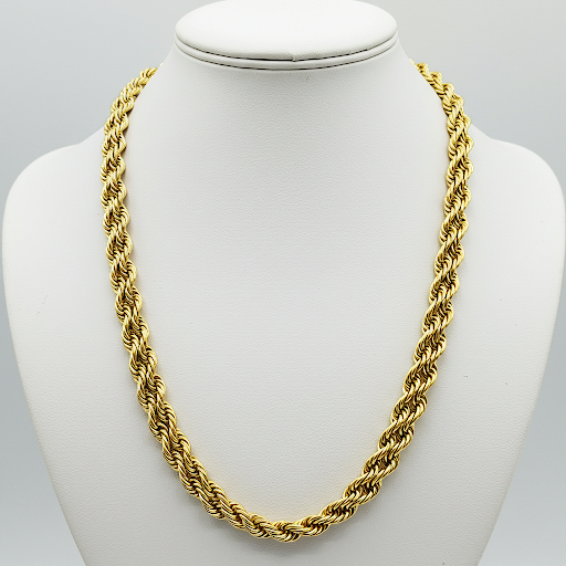 10K Gold Rope Chain 4mm