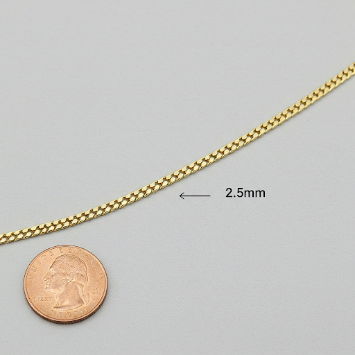 10 K Gold Franco 2.5mm