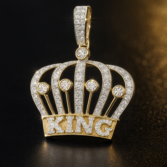 Royal Radiance KING Crown Pendant